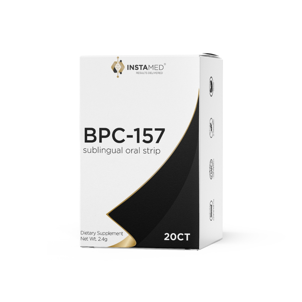 InstaMed Rebuild BPC-157 oral dissolving peptide strip box