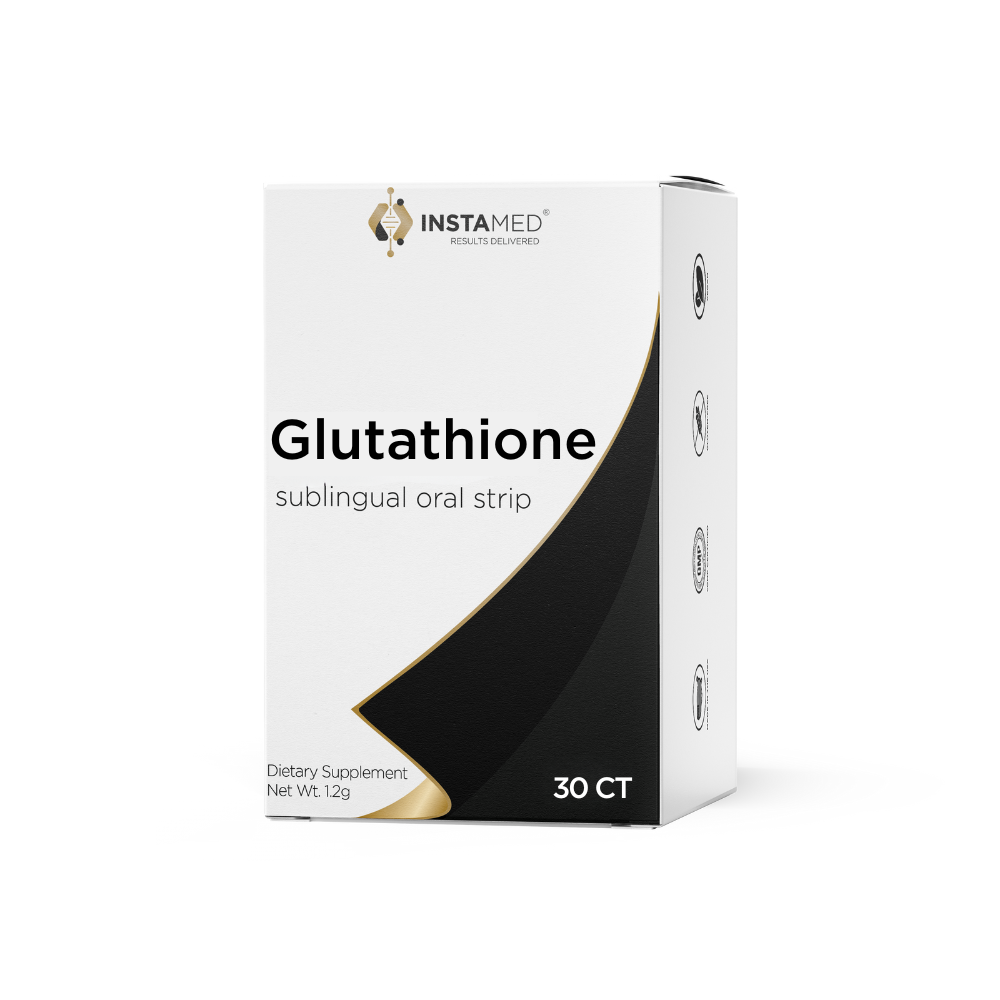 InstaMed Vitality Glutathione oral dissolving peptide strip box